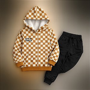 Conjunto Infantil Menino Brandili Moletom Capuz Flanelado 6 8