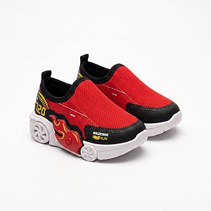Tênis Infantil Molekinho Veloz  Com Led Vermelho