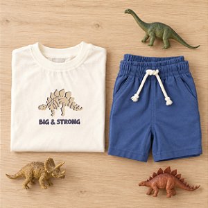 Conjunto Infantil Menino Have Fun Dinossauro "Big & Strong"