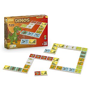 Jogo de Dominó Dinos -Junges