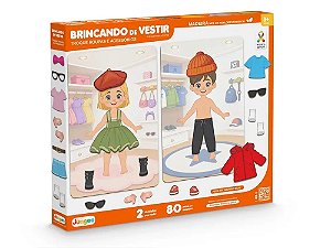 Jogo Brincando de Vestir -Jungesa