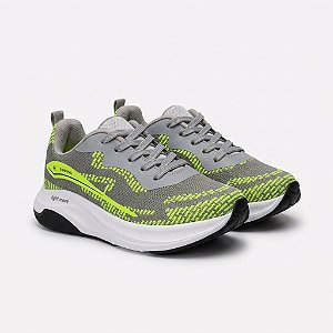 Tênis Molekinho Cinza e Neon Esportivo Light Move