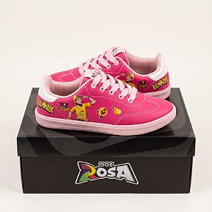 Tênis Infantil Juvenil Leozin Coleção Dos Rosa Pink