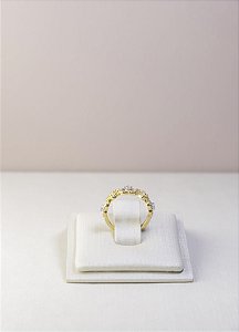 ANEL CORAÇOES BANHADO A OURO 18K