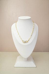 COLAR BANHADO A OURO 18K COM ACESSORIO