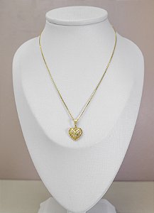 COLAR CORAÇAO DIAMANTADO