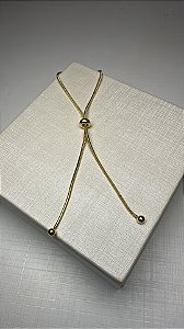 Pulseira gravata lisa