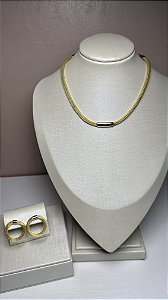 Conjunto colar e brinco
