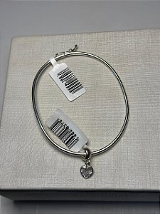 BRACELETE COM PINGENTE PONTO DE LUZ EM PRATA 925