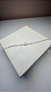 PULSEIRA 5 CORAÇOES EM PRATA 925