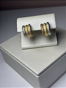 Brinco argola  LGBT banhado a ouro
