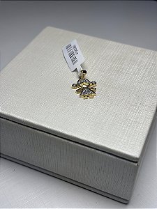 Pingente filhos menininha cravejada