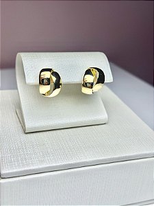 BRINCO LUA BANHADO A OURO 18K