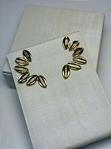 BRINCO SEMENTE DE CAFE BANHADO A OURO 18K