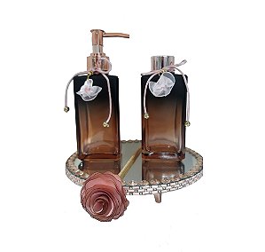 Conjunto para lavabo 250ml Âmbar