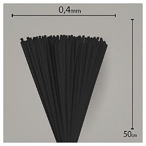 Vareta fibra Preta 50 cm