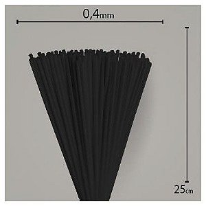 Vareta fibra Preta 25 cm