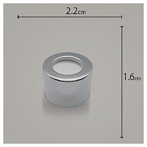 Tampa luxo rosca 20 Prata