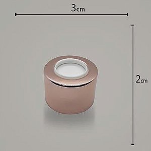 Tampa luxo rosca 28 Rosê