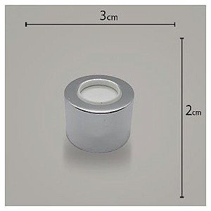 Tampa luxo rosca 28 prata