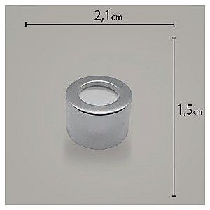 Tampa luxo rosca 18 Prata