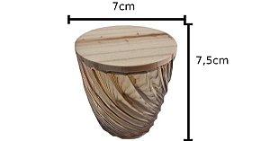 COPO PARA VELA TORCIDO AMBAR 265ML