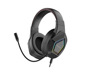 Headset Gamer Play On Preto Led Rainbow 2M Driver/40Mm Letron