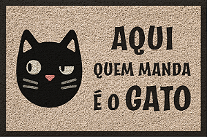 Tapete Capacho Vinilico 60x40cm Gato