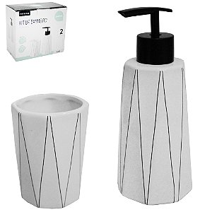 Kit banheiro 2 peças em Porcelana