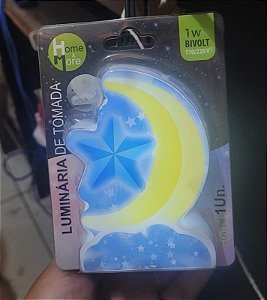 Abajur de Tomada Borboleta Lua