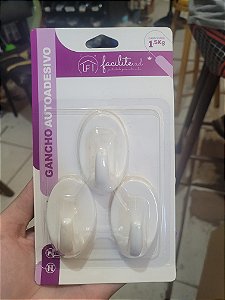 Gancho Adesivo com 3