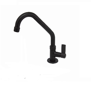 Torneira de Metal Preto Fosco - Bancada Cozinha e Banheiro