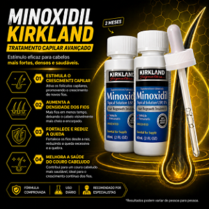 2 MINOXIDIL KIRKLAND 5% COM APLICADOR