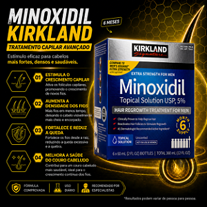 6 MINOXIDIL KIRKLAND 5% - CAIXA