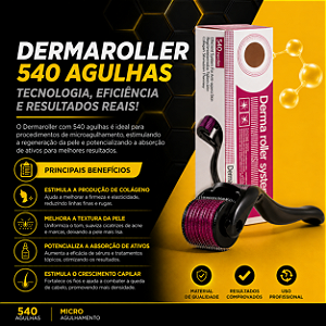 DERMAROLLER SYSTEM 540 MICROAGULHAS 0.50MM