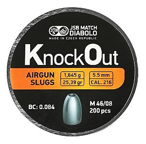 CHUMBINHO KNOCKOUT AIRGUN SLUGS 5.5MM