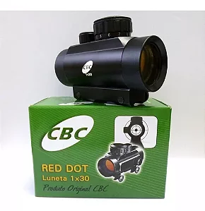 MIRA HOLOGRAFICA CBC 1X30 TRILHO 11MM - RED DOT