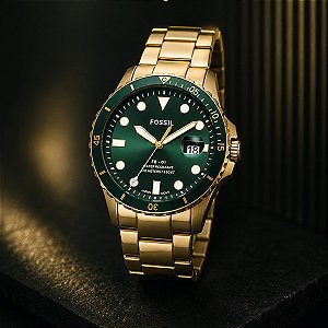 Relógio Fossil Masculino Dourado Fs5658/1vn