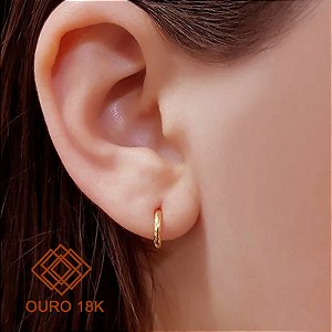 Brinco Argola Ouro 18k