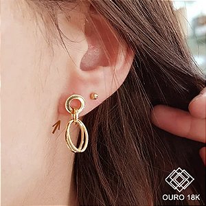 Brinco Elos Ouro 18k