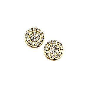 Brinco Ouro 18k - Brilhante Moissanite 36pts