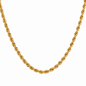 Cordão Ouro 18k Cabo De Aço - 45cm