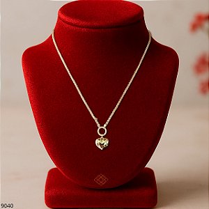 Gargantilha Coração Ouro 18k