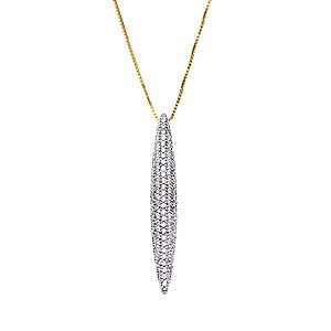 Gargantilha Pavê Ouro 18k Zircônias