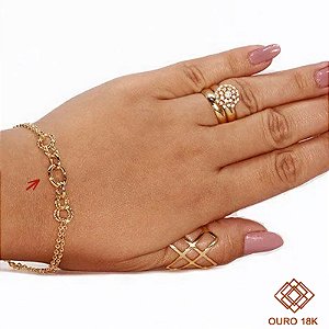 Pulseira Feminina Ouro 18k