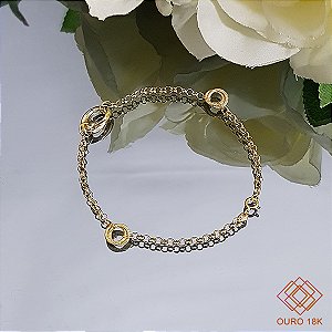 Pulseira Feminina Elos Ouro 18k