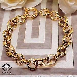 Pulseira Elo Português Ouro 18k