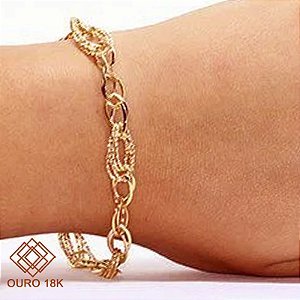 Pulseira Elos em Ouro 18k