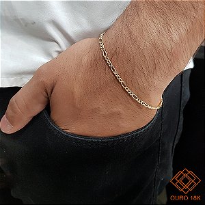Pulseira Masculina Ouro 18k
