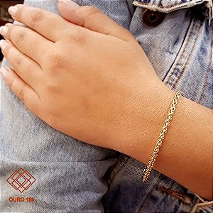 Pulseira Palmeira Ouro 18k